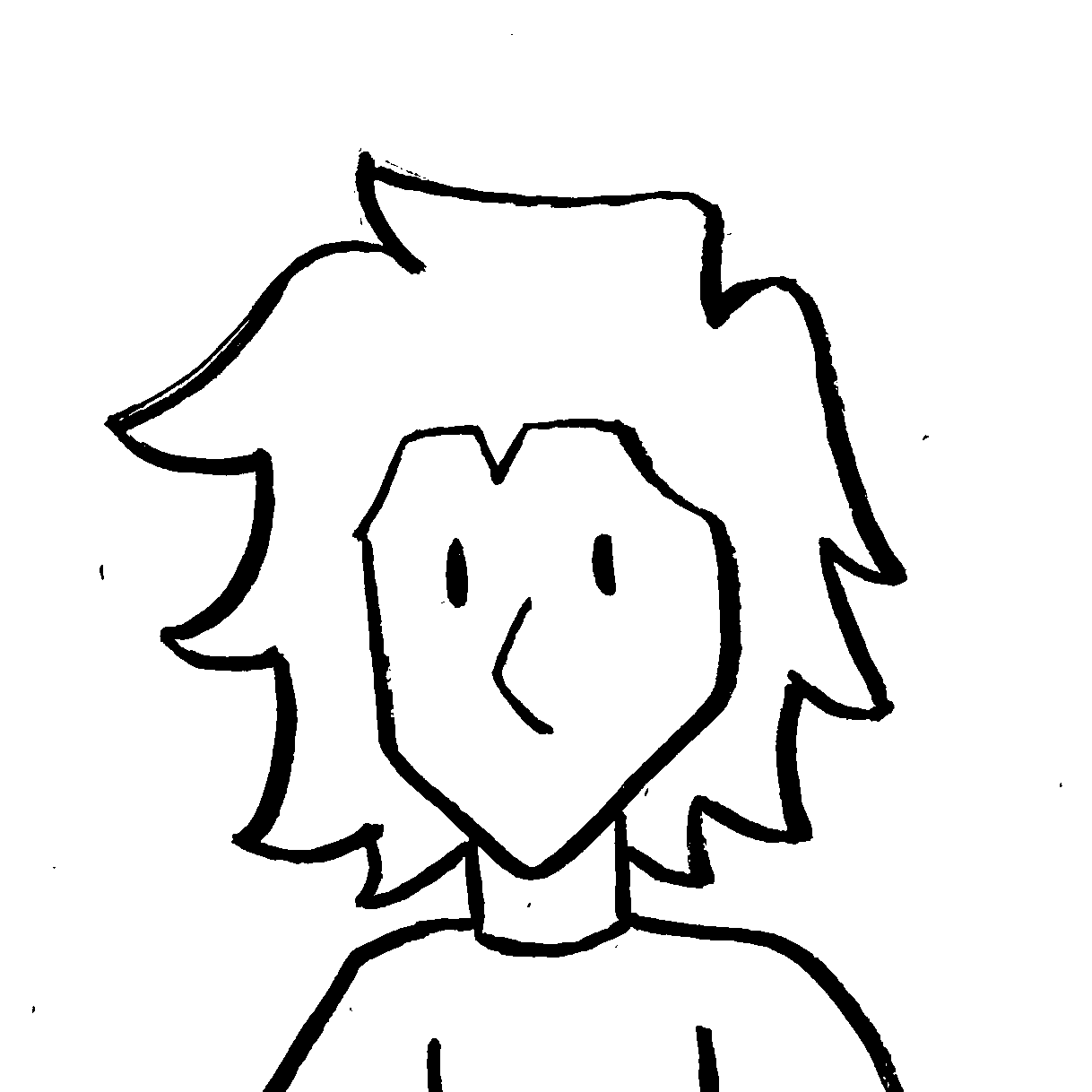 Illustrated character portrait